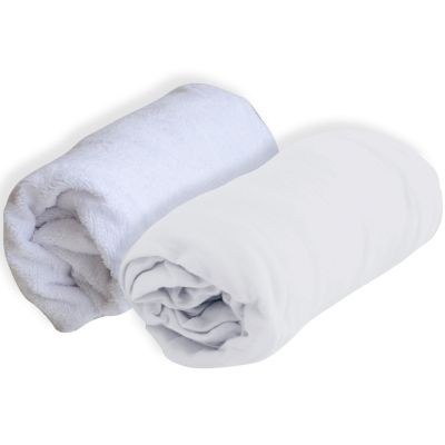Domiva - Lot alèse et drap housse blanc (60 x 120 cm)