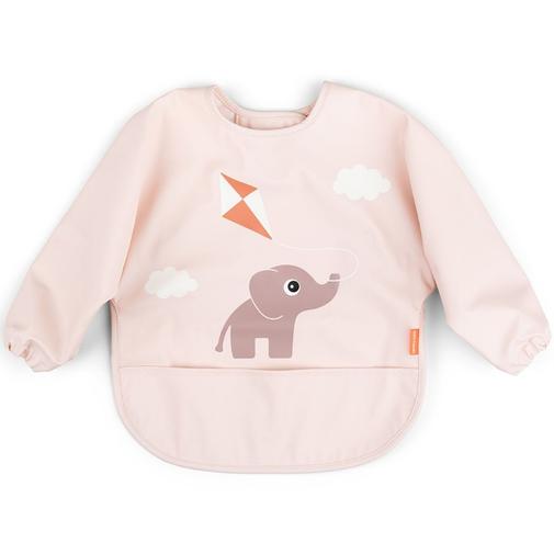 Done by deer - Bavoir à manches avec poche Playground rose