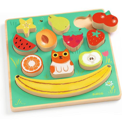 Djeco - Puzzle en relief Puzz & Boom Happy (12 pièces)