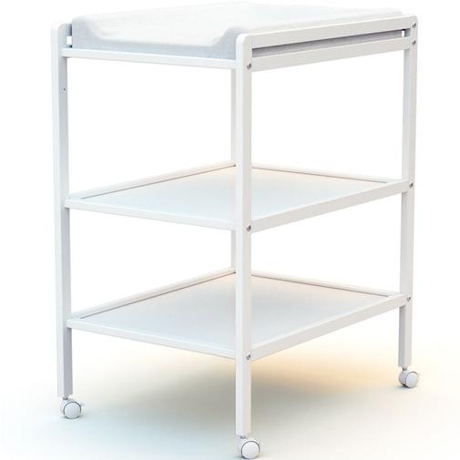 At4 - Table à langer en bois de hêtre Essentiel blanc