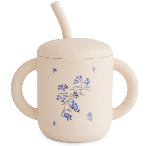 Mushie - Tasse à paille Lilac Flowers