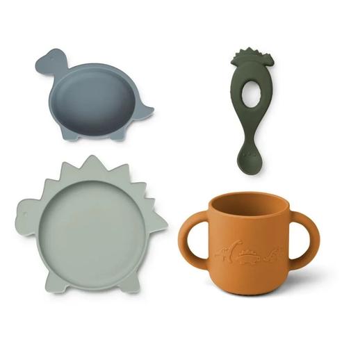 Liewood - Set de vaisselle en silicone Liewood - Liewood - Bleu - Silicone