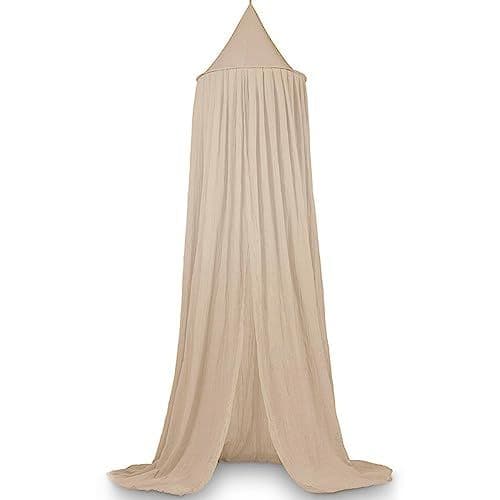 Deryan - Deryan Moustiquaire Vintage 245 cm - Ciel de lit - Moustiquaire Canopy - Nougat