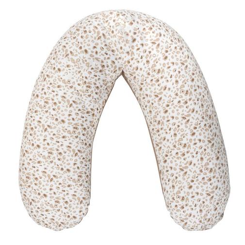 Prémaman - Coussin d'allaitement en microbilles 160cm imprimé Léopard - Blanc