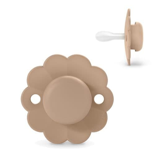 Suavinex - Suavinex, Sucette Bébé 0/6 Mois, Sucette Ronde avec Tétine Symétrique SX Pro en Silicone, Tétine Réversible, Plate et Flexible, Respecte le Développement Buccodentaire, Sucette Nouveau-né, Wonder Cork