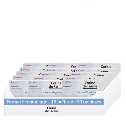 Corine De Farme - Sérum Physiologique Bébé 15 Boîtes De 30 Unidoses Nez Yeux Oreilles Multicolore
