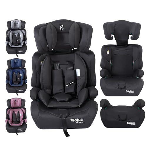 FableKids - FableKids Siège auto pour enfants | Ceinture de sécurité à 3 points | Siège auto pour enfants 76-150 cm | Siège enfant appui-tête réglable | ECE R129/03 | Réglable 44,5x41x68-75cm | Gris