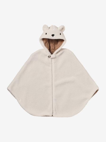 Vertbaudet - Poncho 18-36 mois pour siège auto & porte bébé écru