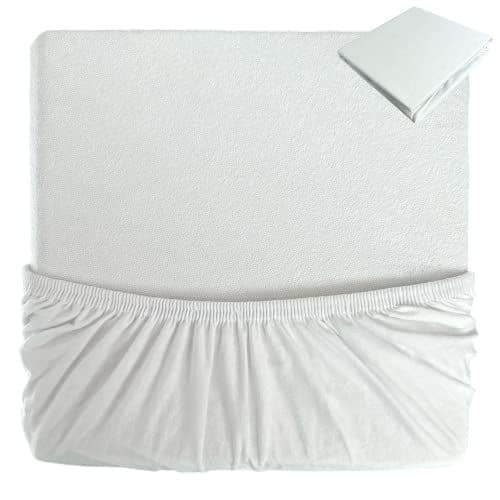 tweeto - Protège-matelas pour lit bébé Tweeto® 7 en 1 - Imperméable - En coton éponge - 70 x 120 cm