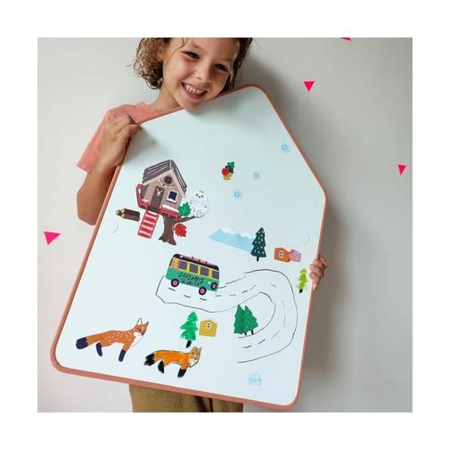 La cabane à rêves - Tableau blanc magnétique – format cabane