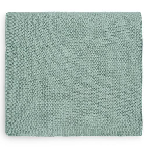 Jollein - Couverture Basic knit vert d'eau (75 x 100 cm)