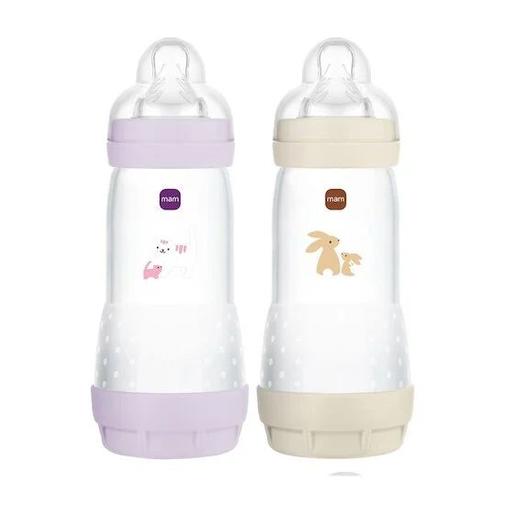 Mam - Lot de 2 Biberons Easy Start anti-colique Débit 3