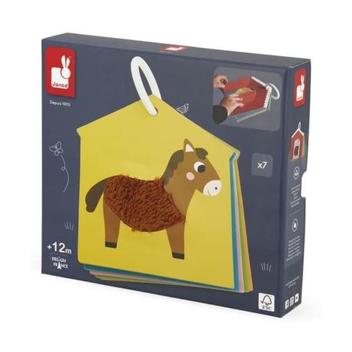 Janod - 7 cartes tactiles - les animaux de la fe