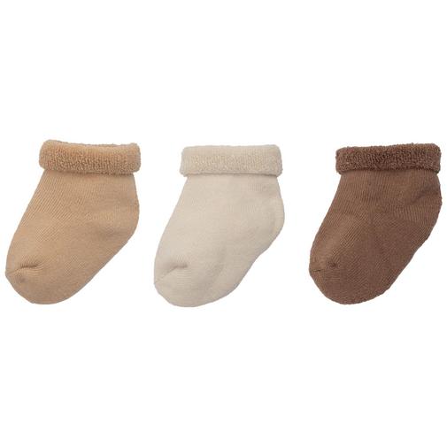Trois Kilos Sept - Lot de 3 chaussettes Brun (0-6 mois)