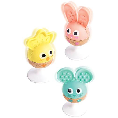 Hape - Lot de 3 hochets à ventouse Animaux