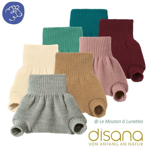 Le Mouton à Lunettes - Culotte de protection - Shorty laine mérinos - DISANA