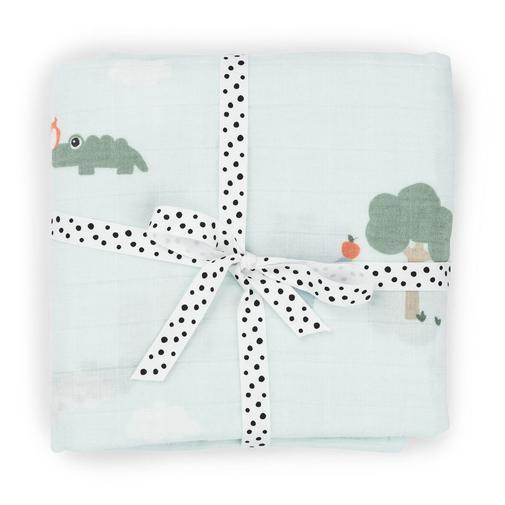 Done by deer - Maxi lange Playground Bleu (120x120 cm)