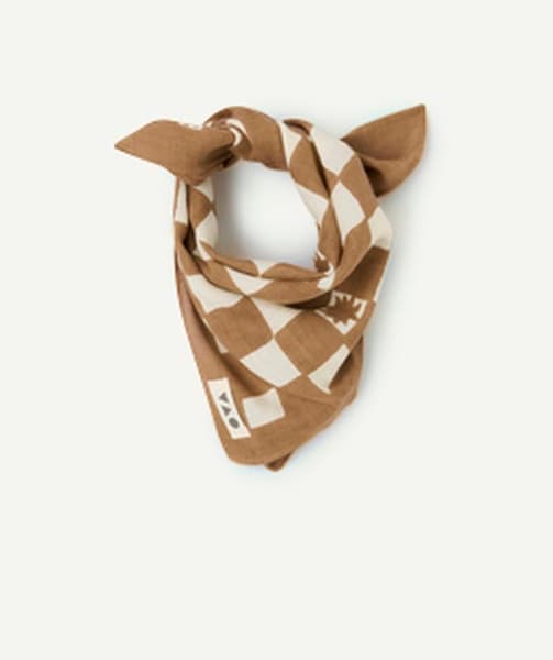 taokids.com - Foulard bébé garçon imprimé beige