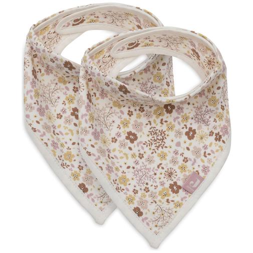 Jollein - Lot de 2 bavoirs bandana Flower Fairies
