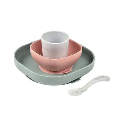 Béaba - Coffret repas silicone 4 pièces, Béaba Béaba