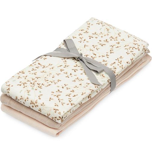 Cam Cam Copenhagen - Lot de 3 langes bébé en mousseline Lierre (70 x 70 cm)