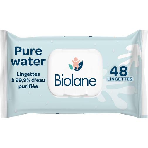 Biolane - Lingettes Pure Water Blanc