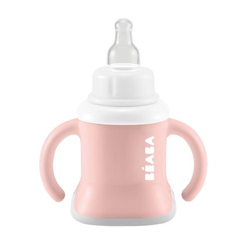Béaba - Tasse Evoluclip 3-en-1 Vieux Rose - Rose