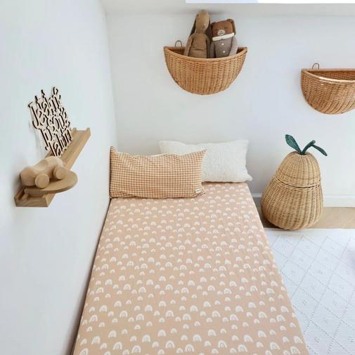 Mezamé Paris - Drap Housse Arc en Pêche