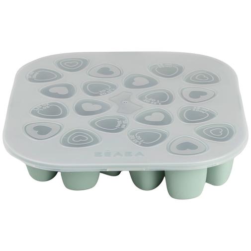Béaba - Moule en silicone mini multiportions Vert sauge (20x35 cm)