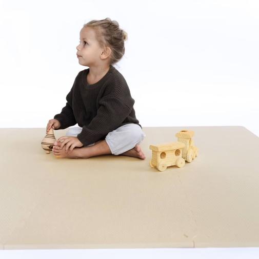 ToddleKind - Tapis De Jeu Bébé Et Enfant Classique Beige Clair