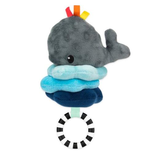 Sassy - Baleine vibrante avec anneau de dentition - Multicolore