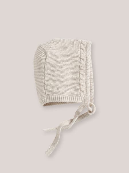 Cyrillus FR - Béguin de naissance en laine et coton Bébé