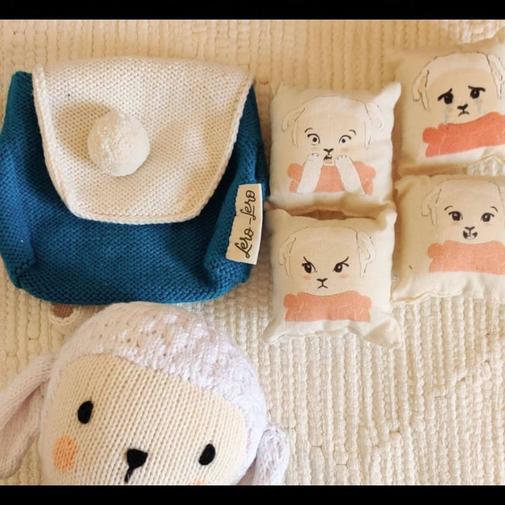 LERO LERO KID - Sac aux emotions mouton bleu
