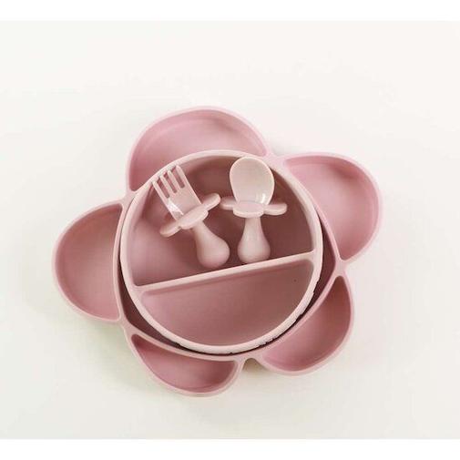 Grabease - Coffret repas 4 pièces en silicone avec ventouse