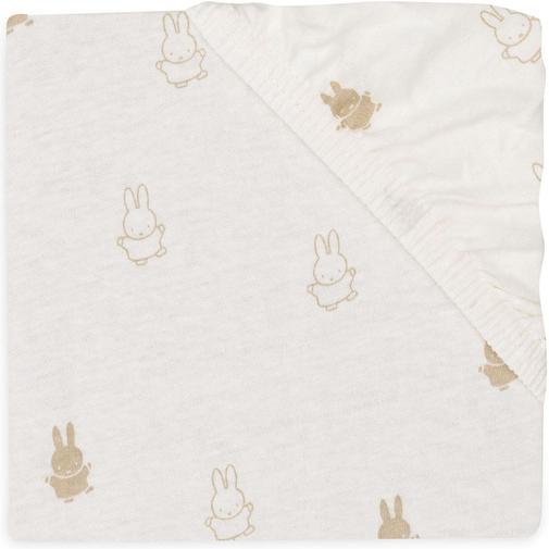 Jollein - Drap housse en jersey Happy Miffy Nougat (40 x 80 cm)