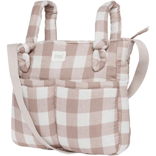 Babyshower - Sac à poussette Sophie Vichy Caramel