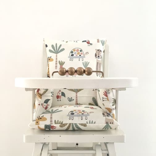 timouny - Coussin de chaise haute, Combelle, Savane