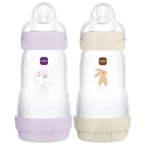 Mam - Lot de 2 Biberons Easy Start anti-colique Débit 2