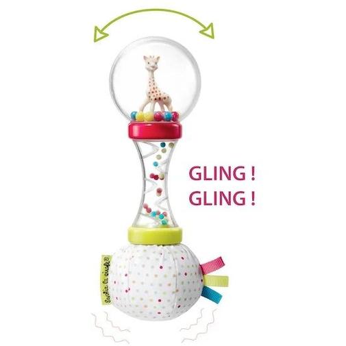 Sophie la girafe - Hochet double matière soft maracas