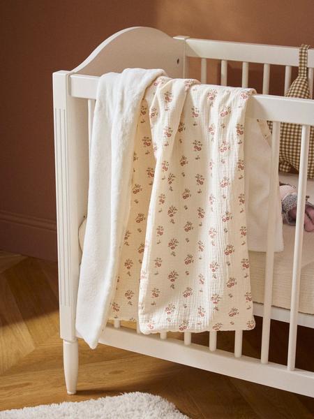 Cyrillus - Plaid bébé gaze de coton et micro-polaire