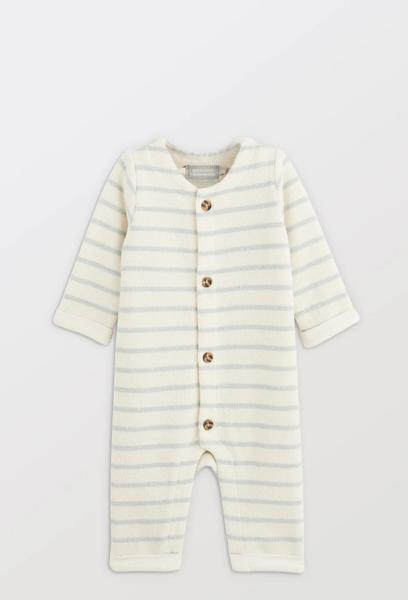Bout'Chou - Combinaison manches longues rayée en coton