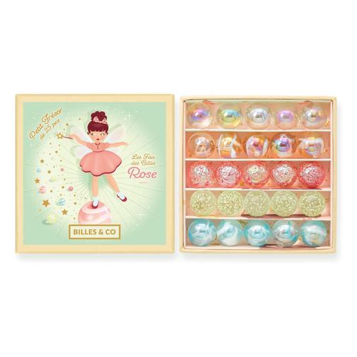 Billes & Co - Billes & Co - Coffret de 25 billes Fée Rose