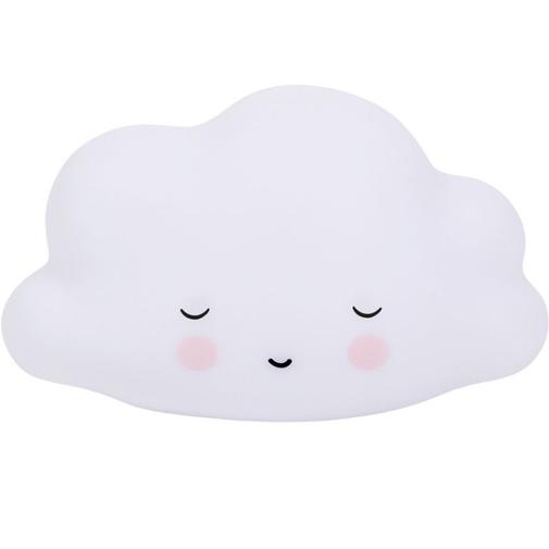 A Little Lovely Company - Petite veilleuse nuage blanc endormi (16 cm)