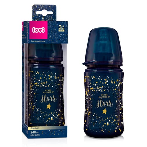 Jukki.fr - Boutique bébé - LOVI biberon 240 ml Stardust