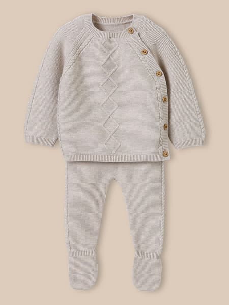 Cyrillus FR - Ensemble naissance - Coton biologique et laine