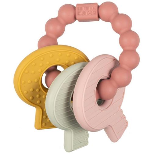 Little Dutch - Hochet de dentition trousseau de clefs rose