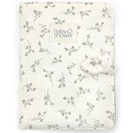 Babyshower - Protège carnet de santé Knot Olive Bloom