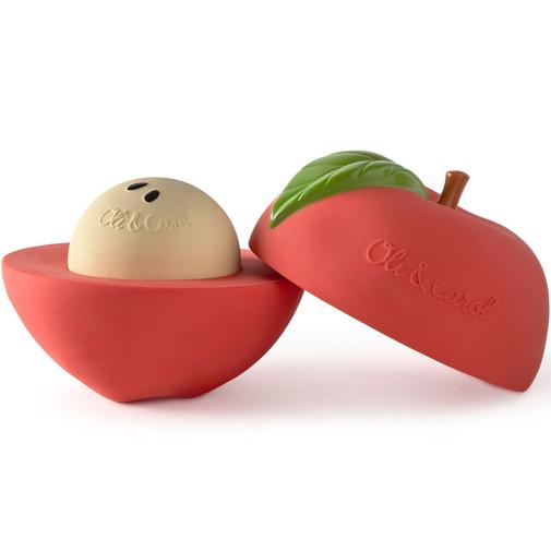 Oli and Carol - Jouet à empiler bébé et balle hochet pomme