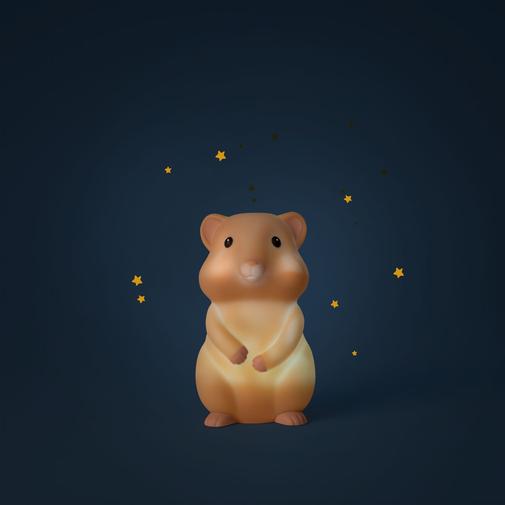 Moulin Roty - Veilleuse hamster (USB)