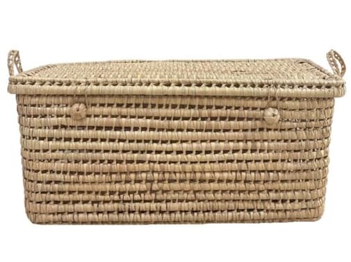 homemaison.com - Malle de rangement feuille de palmier